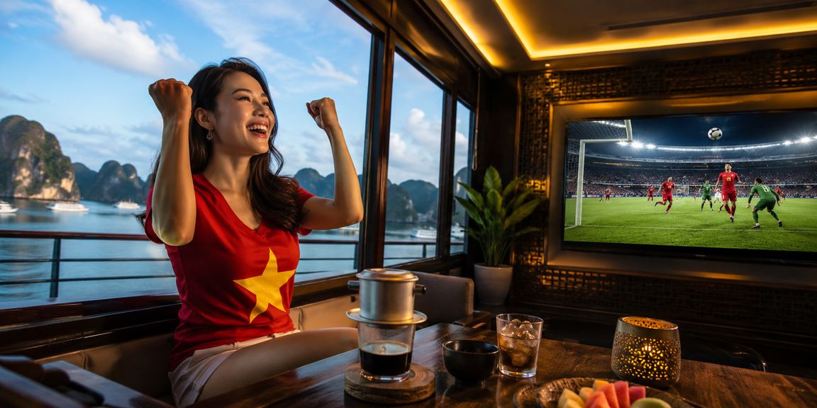 Khung cảnh Hạ Long gợi thói quen xem xổ số trên điện thoại khi di chuyển